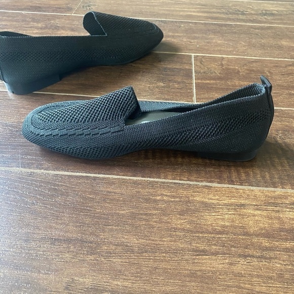 Black Slip On Flat Loafers Size 37 - Picture 6 of 8